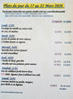 Plats du jour, Lundi 16 Mars 2026