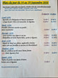 Plats jour, Lundi 14 septembre 2026.